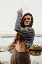 The Amalfi Cardi in Blue Tie-dye