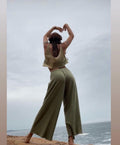 Inka Wide Leg Pant in Sage