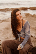 The Amalfi Cardi in Blue Tie-dye