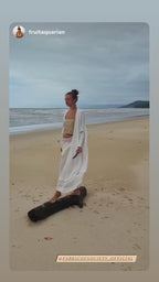 Avoca Long Duster Jacket in White